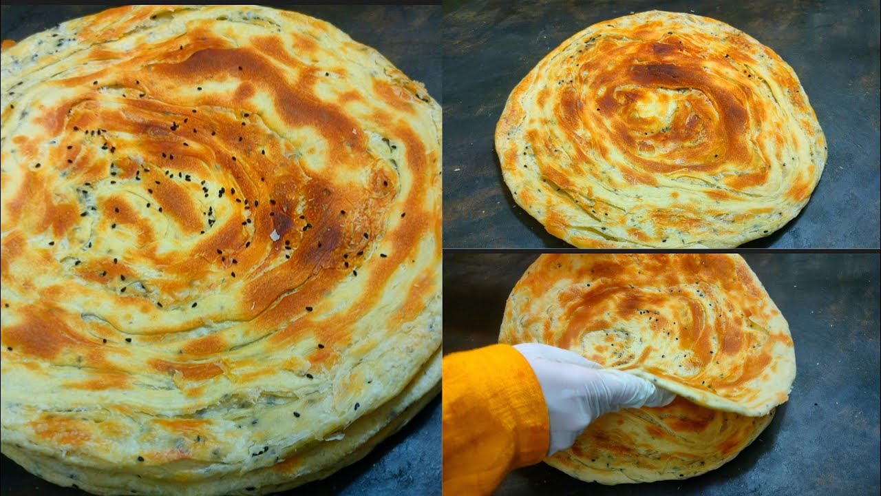 الخبز اليمني الملوح على أصوله بالفرن