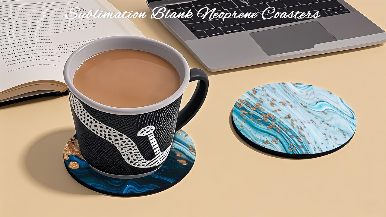 Custom Sublimation Blank Neoprene Coasters - Waterproof, Heat-Resistant & Anti-Slip Design
