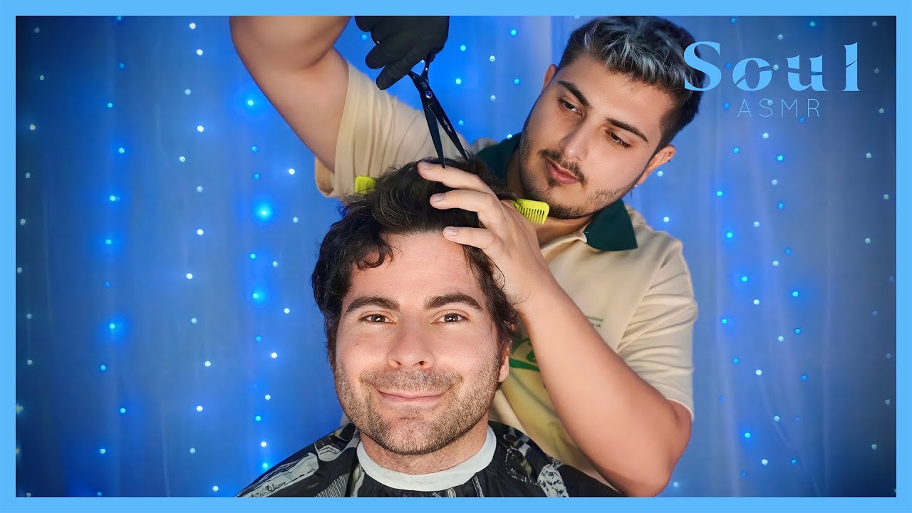 asmr barber real 💈 tijeras ✂️ lluvia relajante para dormir | Soul ASMR