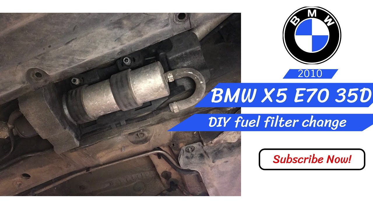 How to change fuel filter BMW X5 e70 35d 2010