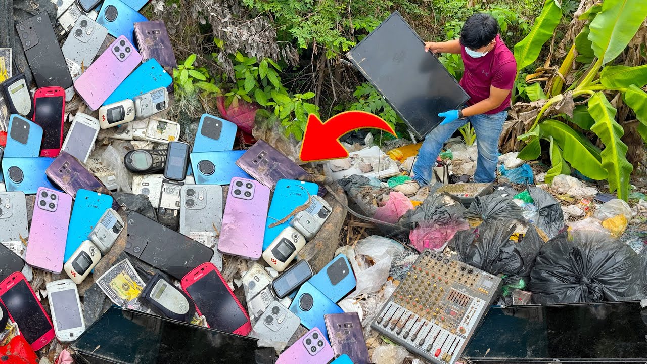 🤭Happy Day😊 i Found Many Phones _Smart TV & Mixer At The Junkyard | Restore Broken HONOR X6b Cracked