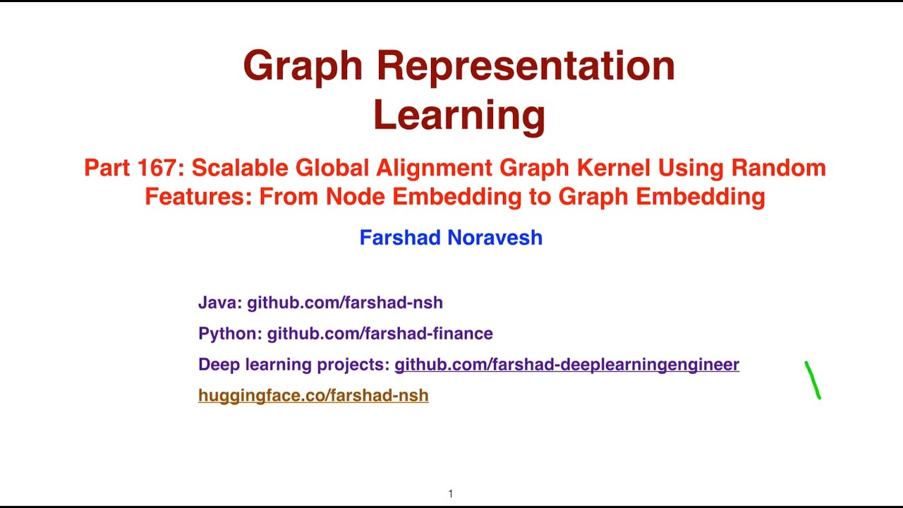 Part167: scalable global alignment graph kernel using random features: from node embedding to...