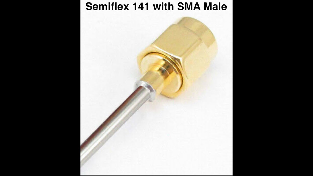 How to Assemble Semiflex 141 Coaxial Cable with SMA Male Connector #electronics #rftechnician