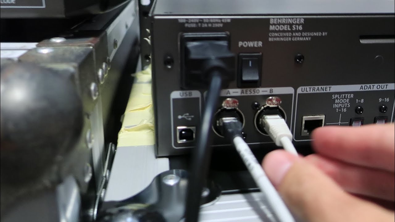 11. CAJETÍN STAGEBOX DIGITAL BEHRINGER S16 y CONSOLA X32 - EL PUERTO AES50 B NO ES REDUNDANTE