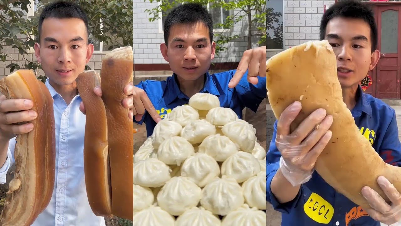 Mukbang Foodie Meat 🍖🥓 Pork Chicken 🍗 Noodles 🍜 with Chinese food #food #delicious #noodles #yummy 