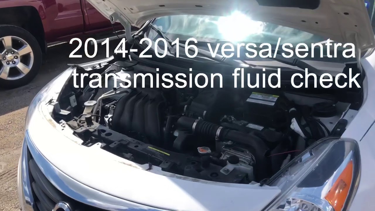 2014 Nissan Versa transmission fluid check