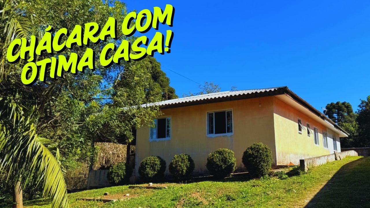 CHÁCARA PRONTA PARA MORAR EM MANDIRITUBA PR A 8KM DA HAVAN DA FAZENDA RIO GRANDE