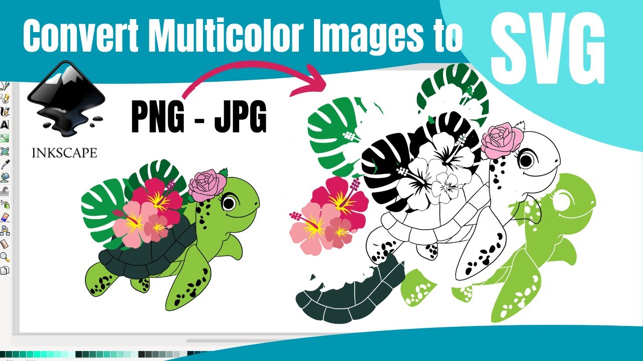 Convert JPG & PNG to SVG: How to Convert Color Images to SVG in Inkscape