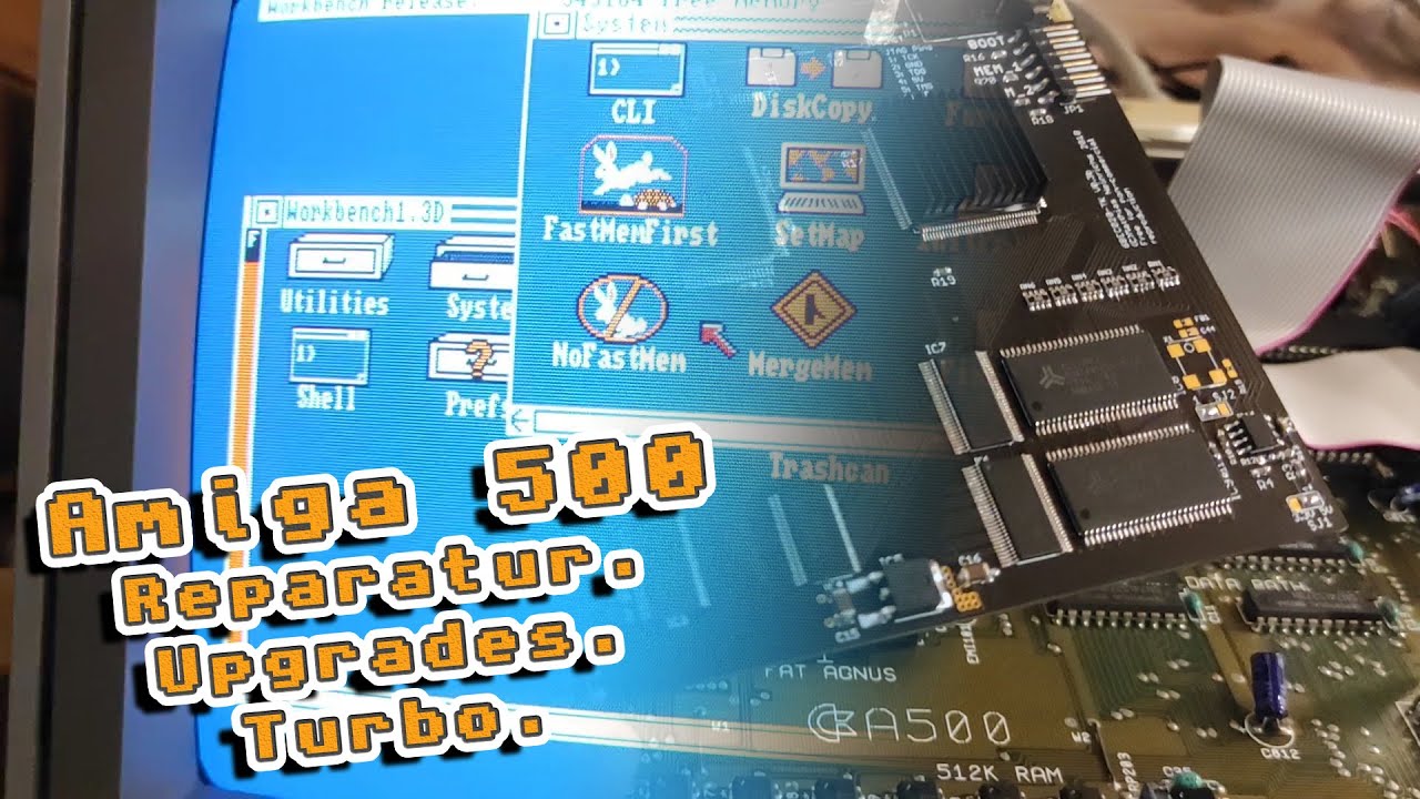VLOG Amiga 500: Reparatur. Upgrades. Turbokarte.
