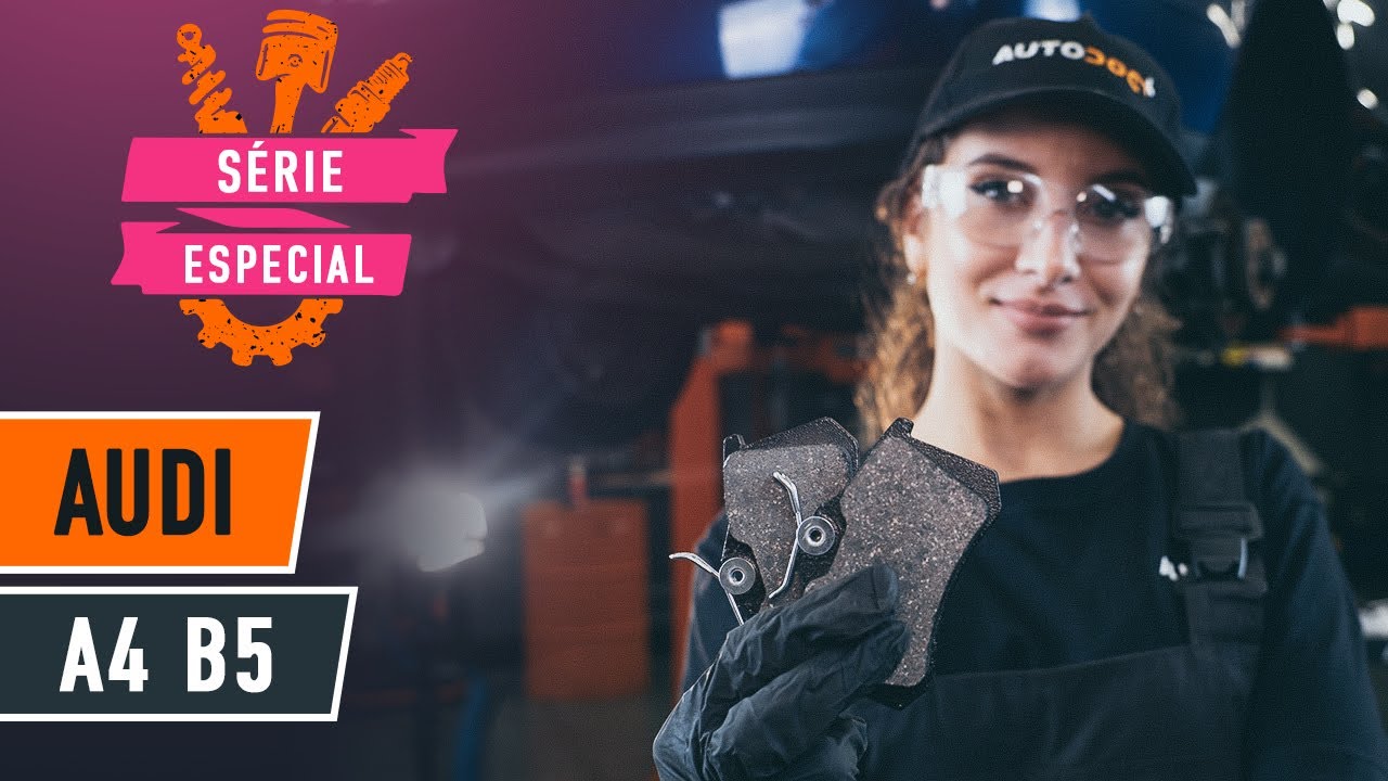 Como substituir pastilhas de travão parte traseira no AUDI A4 B5 Sedan [TUTORIAL DA AUTODOC]