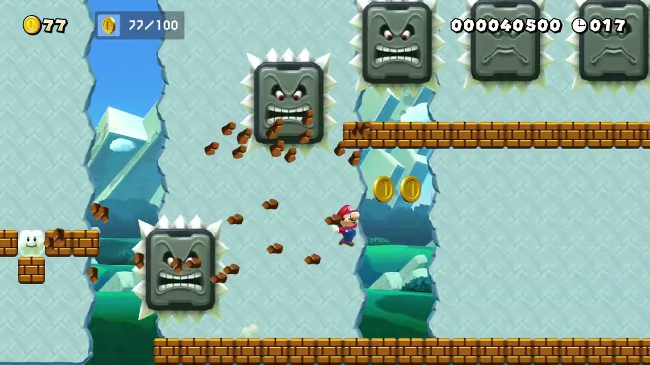 スピラン60秒　初代マリオメーカーの改造コース　(リメイク) [60s Speedrun] by BLACK??? 🌎World Record! 🍄Super Mario Maker 2 #dsq