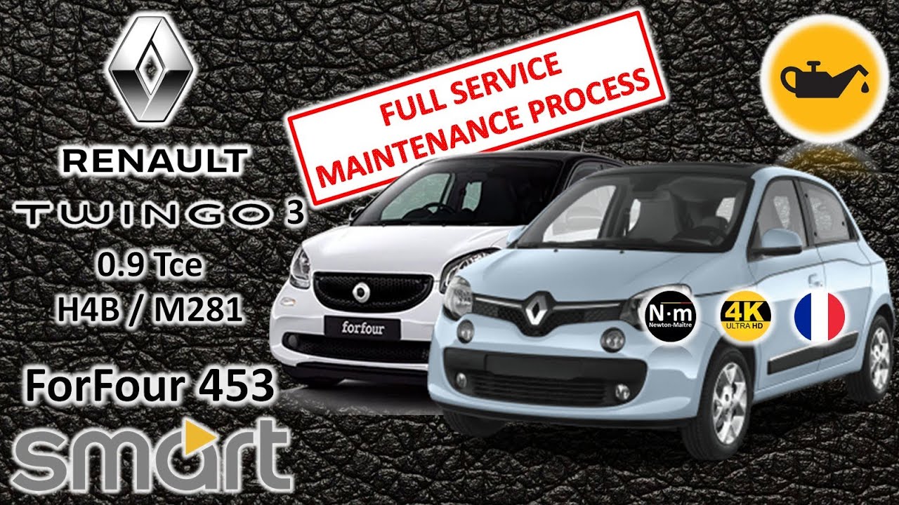 Big Entretien Twingo 3 / Smart Forfour 453, les jumelles 🇫🇷Franco-Allemandes🇩🇪 équipées du 0.9Tce 🥸