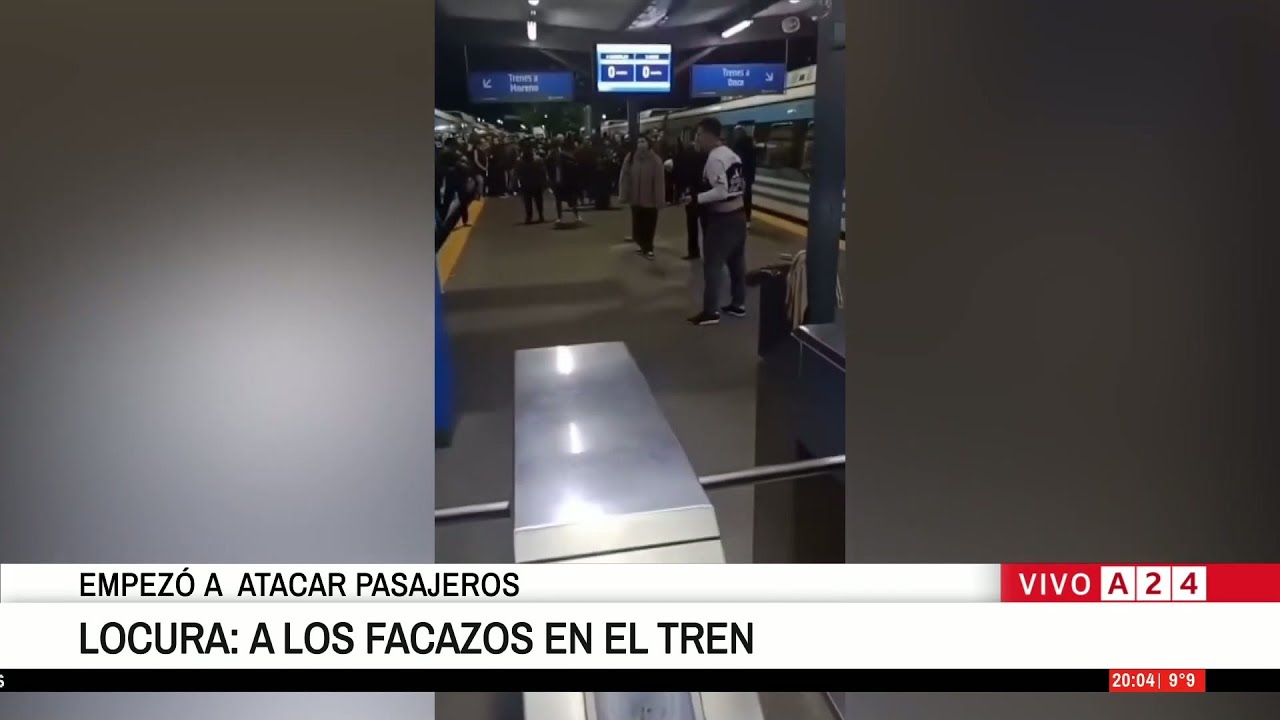 🚨 A LOS FACAZOS: LOCURA ENTRE PASAJEROS DEL TREN SARMIENTO