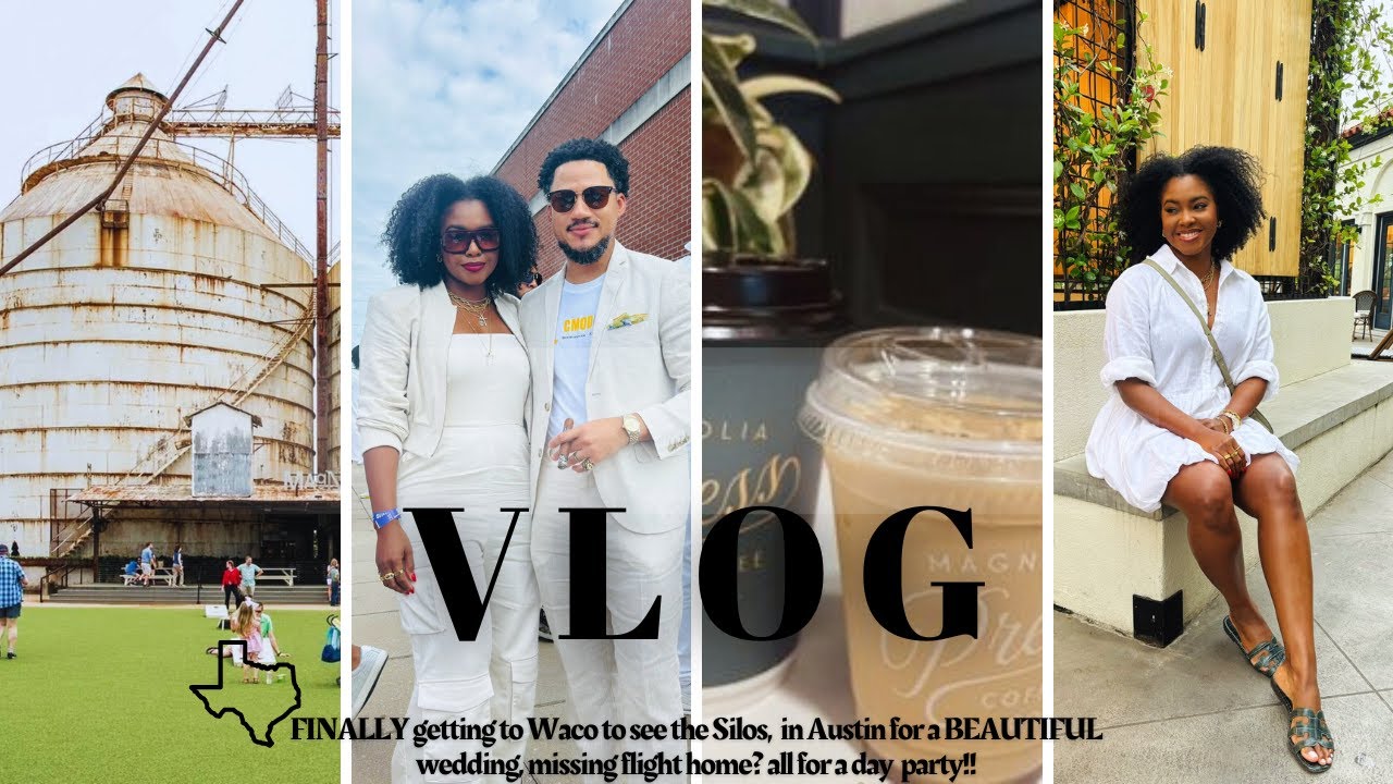 VLOG|| Sis has been BUSY! road trip to Waco, Austin for a wedding, then Birmingham for a day party!