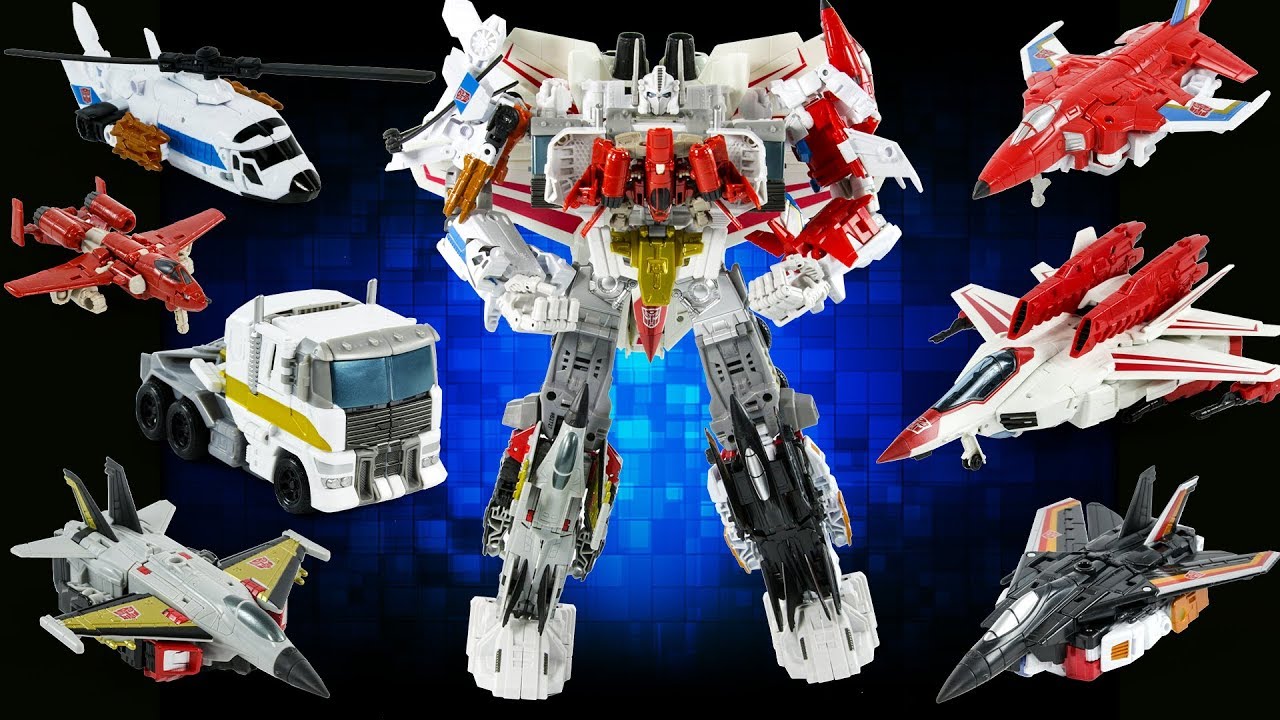 Transformers JetPower Optimus Maximus ( Jetfire + Optimus Prime + Aerialbots ) Combine Robot Toys