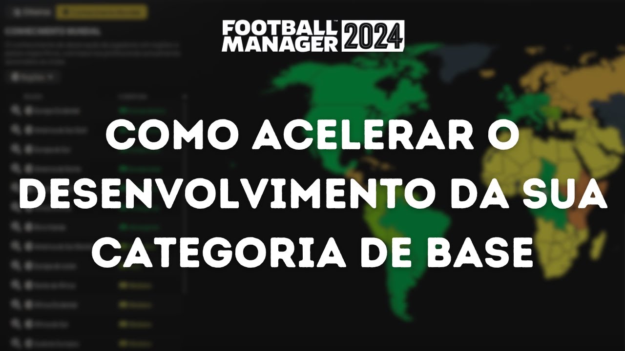 DICAS PARA ACELERAR O DESENVOLVIMENTO DA BASE NO FOOTBALL MANAGER | SAGA DICAS