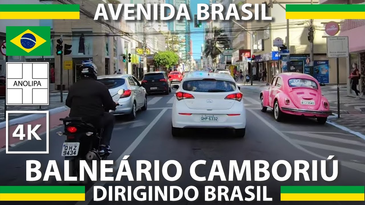 Balneário Camboriú • Avenida Brasil, passeio de carro [tour de carro - Dirigindo Brasil【4K】