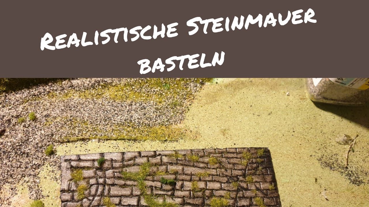 Eine realistische Steinmauer in H0 basteln | Modellbahn h0