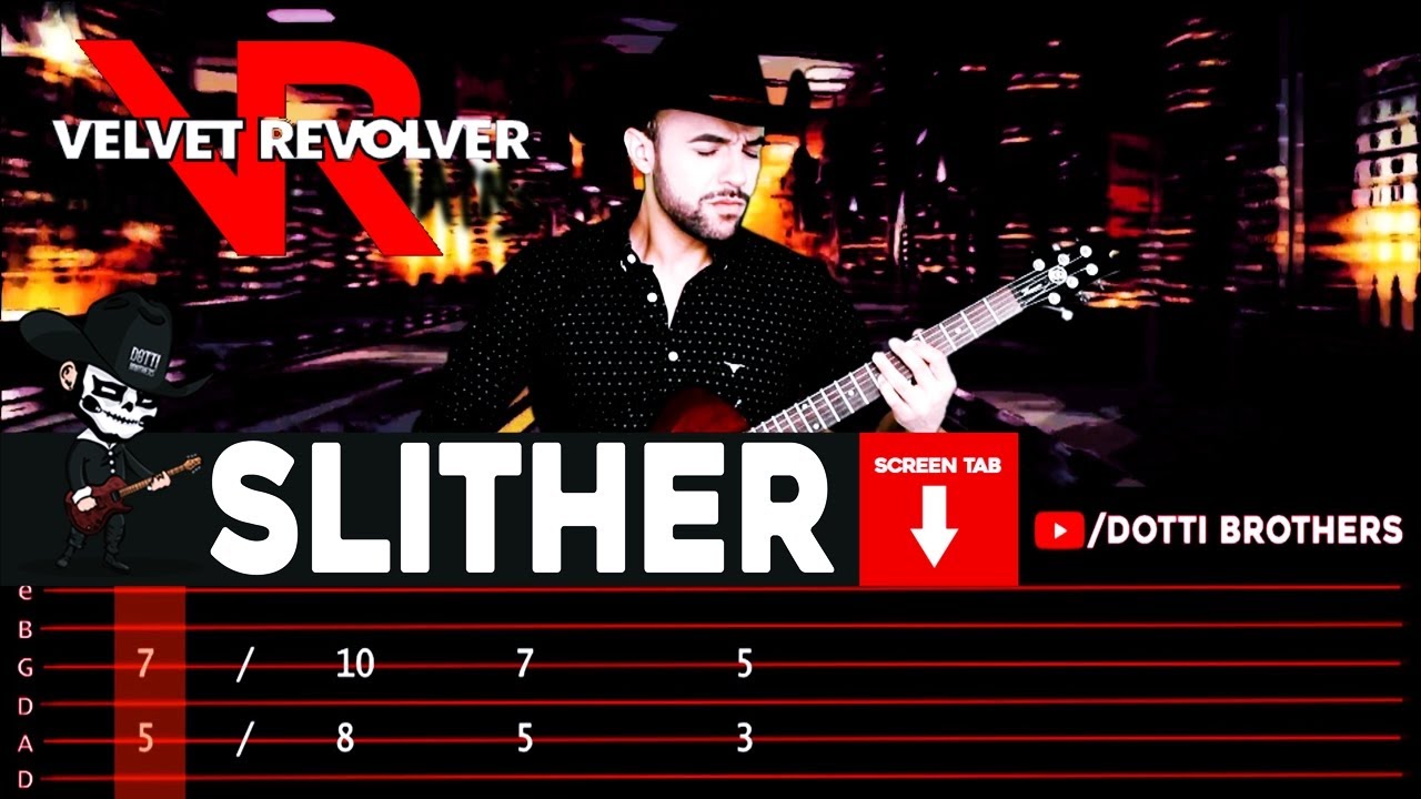 【VELVET REVOLVER】[ Slither ] cover by Masuka | LESSON | GUITAR TAB