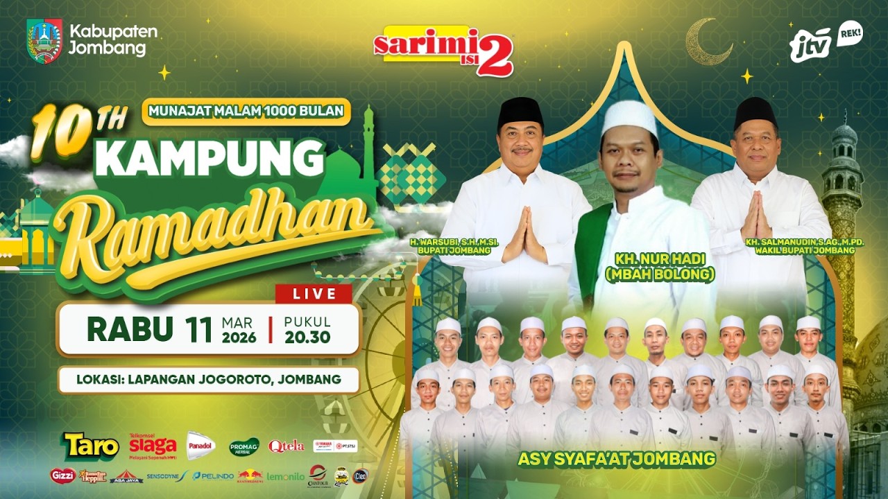 MUNAJAT MALAM 1000 BULAN - KAMPUNG RAMADHAN KE 10 | JOGOROTO JOMBANG