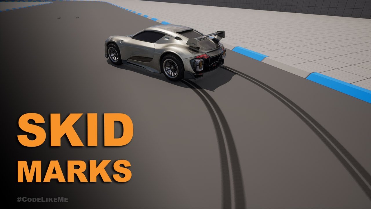 Unreal Engine 5 - Car Skid Marks #1