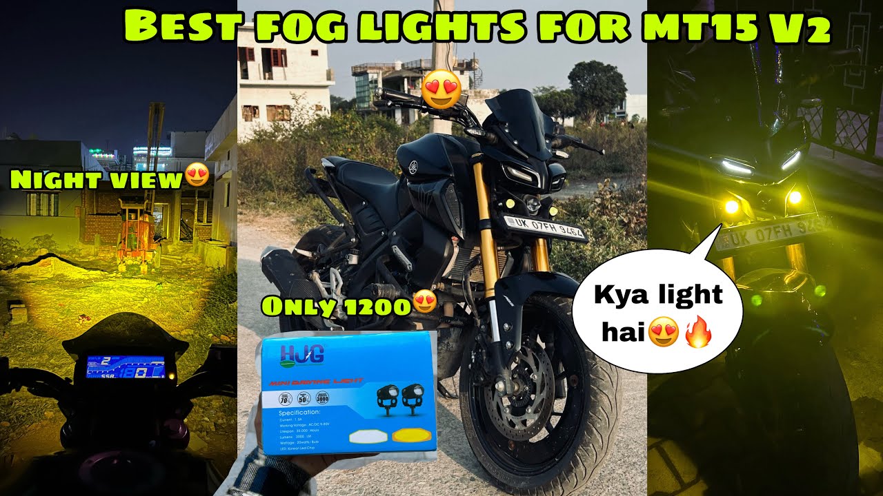 BEST Fog light for MT 15 😍 ||crazy modifications | HJG fog light install