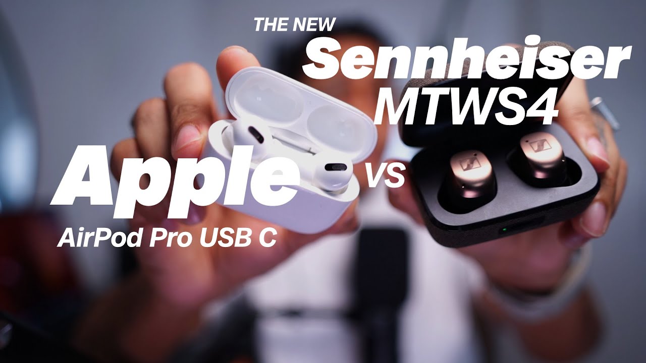 Шумоподавляющие наушники Sennheiser MOMENTUM True Wireless 4 против AirPods Pro 2 USB C