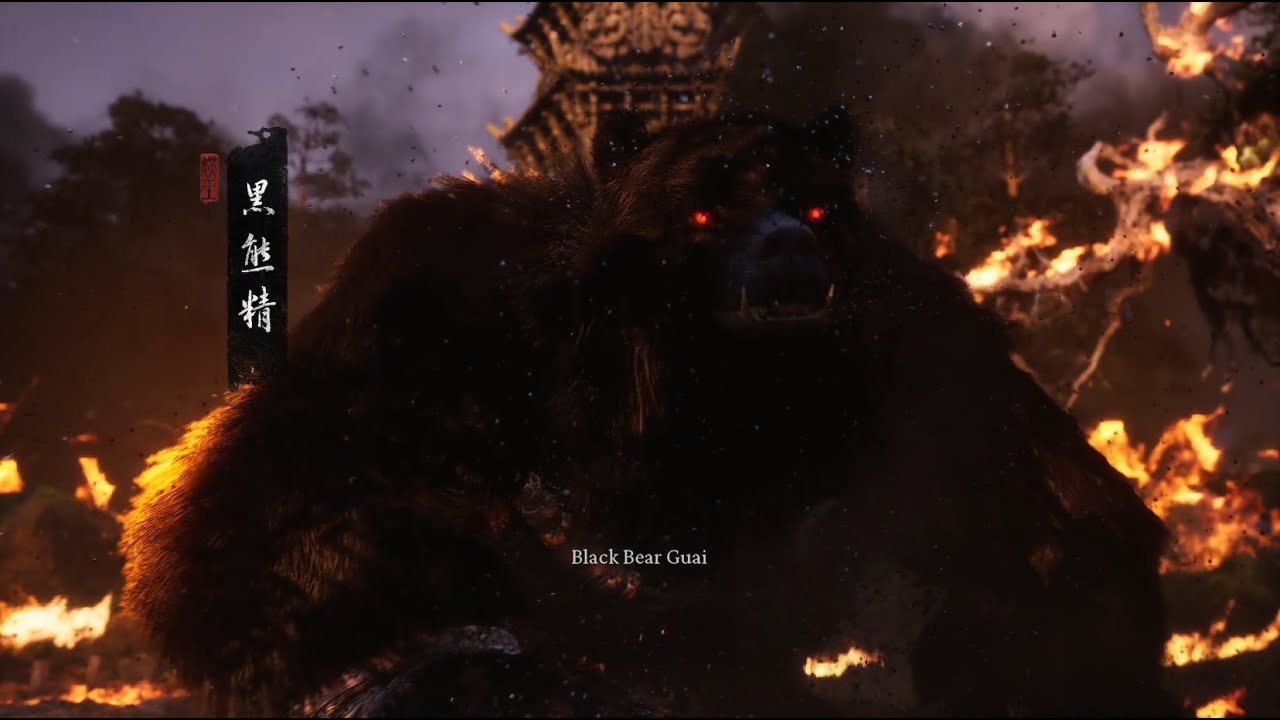Black Bear Guai Boss Fight – Full Cinematic | Black Myth: Wukong (2K)