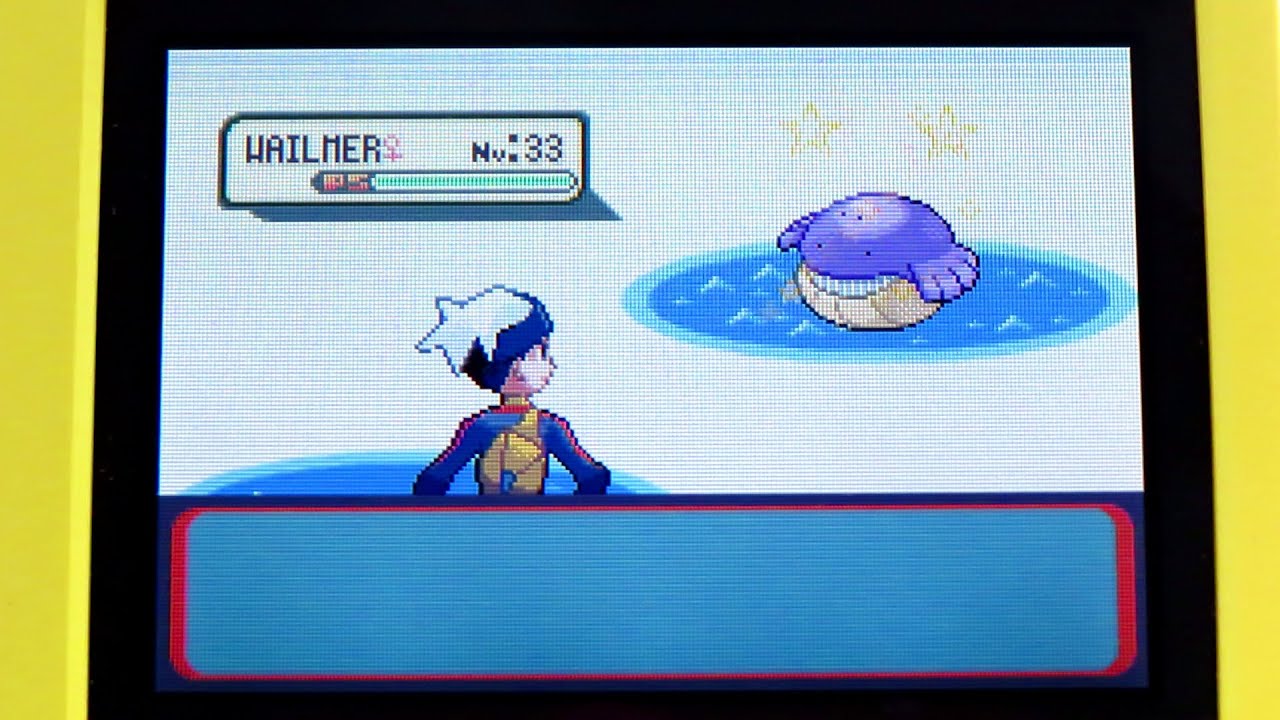 Shiny Wailmer LIVE after 6163 fishings! - Pokémon Ruby (Team completed)
