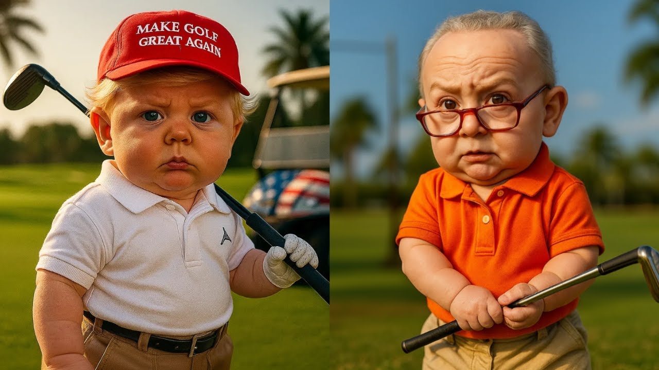Baby Trump vs Baby Chuck Schumer: Golf Edition