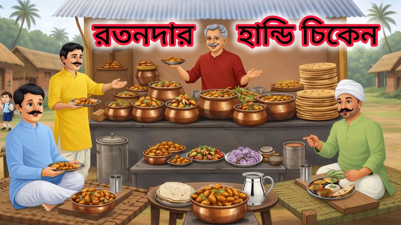 রতনদার হান্ডি চিকেন | bangla moral story | bangla cartoon video | bangla golpo