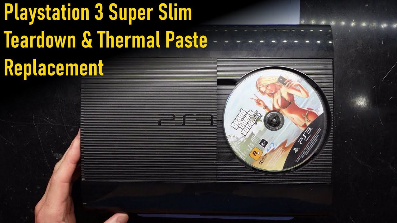 Разборка PlayStation 3 Super Slim и замена термодатчика в 2023 году