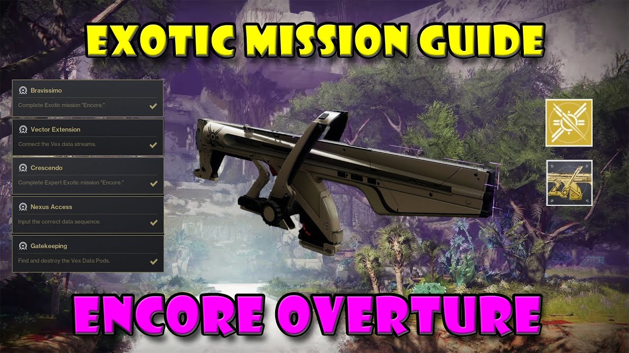 COMPLETE Exotic Mission Encore: Overture Guide - Destiny 2
