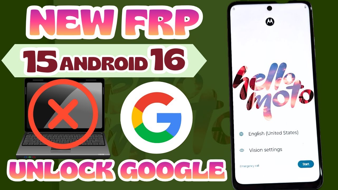 Пропустить аккаунт Google Motorola Moto FRP Bypass ANDROID 16-15-14