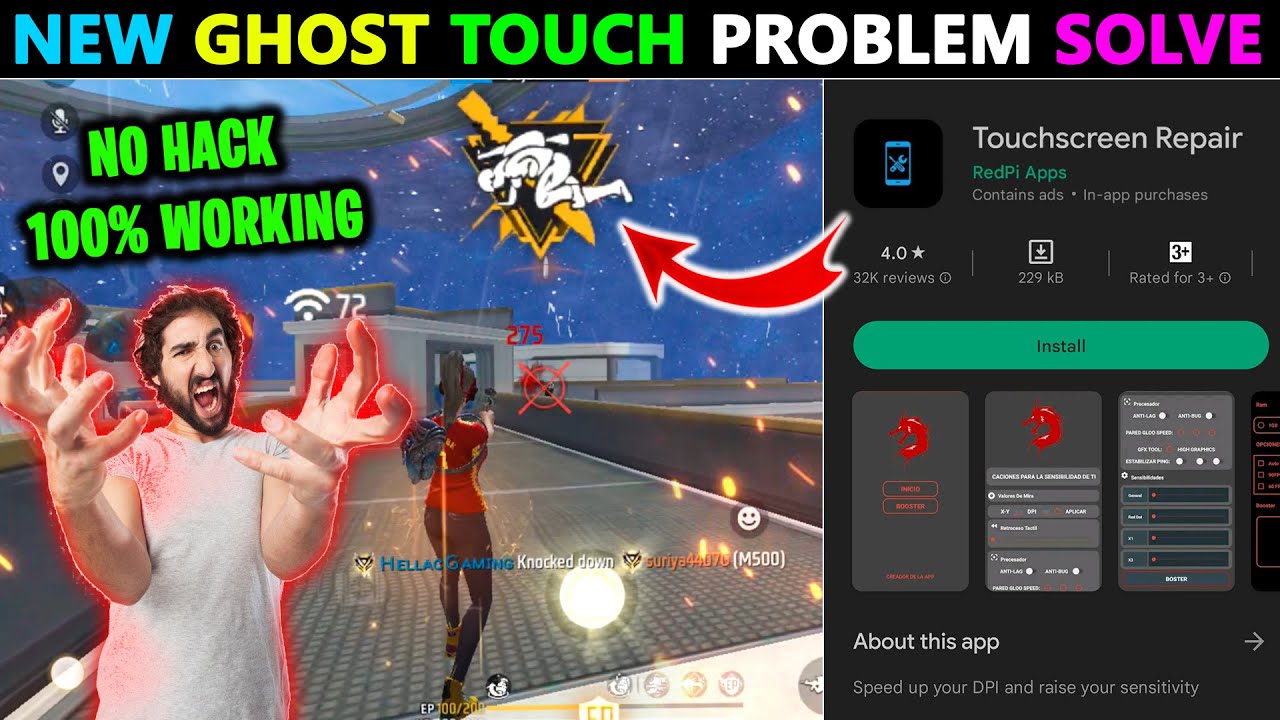 🤯NEW GHOST TOUCH PROBLEM SOLUTION (2023) 😈 [TOUCH SCREEN REPAIR APP] AFTER OB38