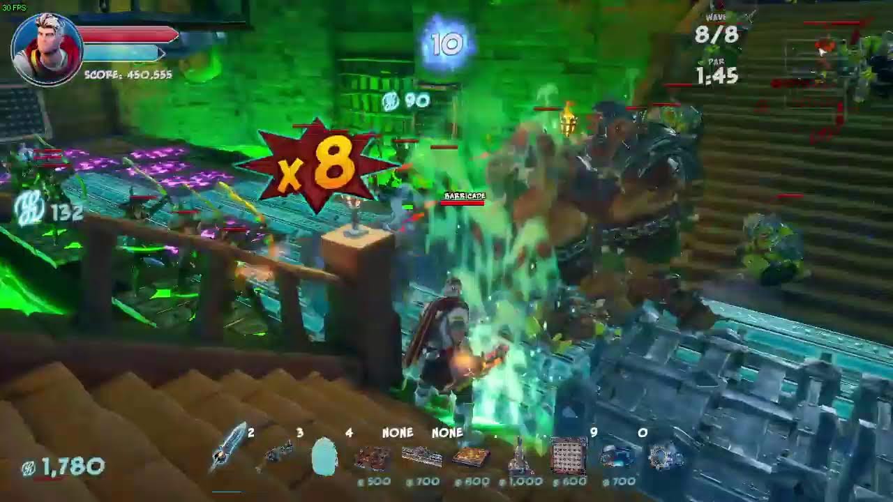Orcs Must Die! 3, Easy way to 5 skulls, Sludge Shelves, idea 1