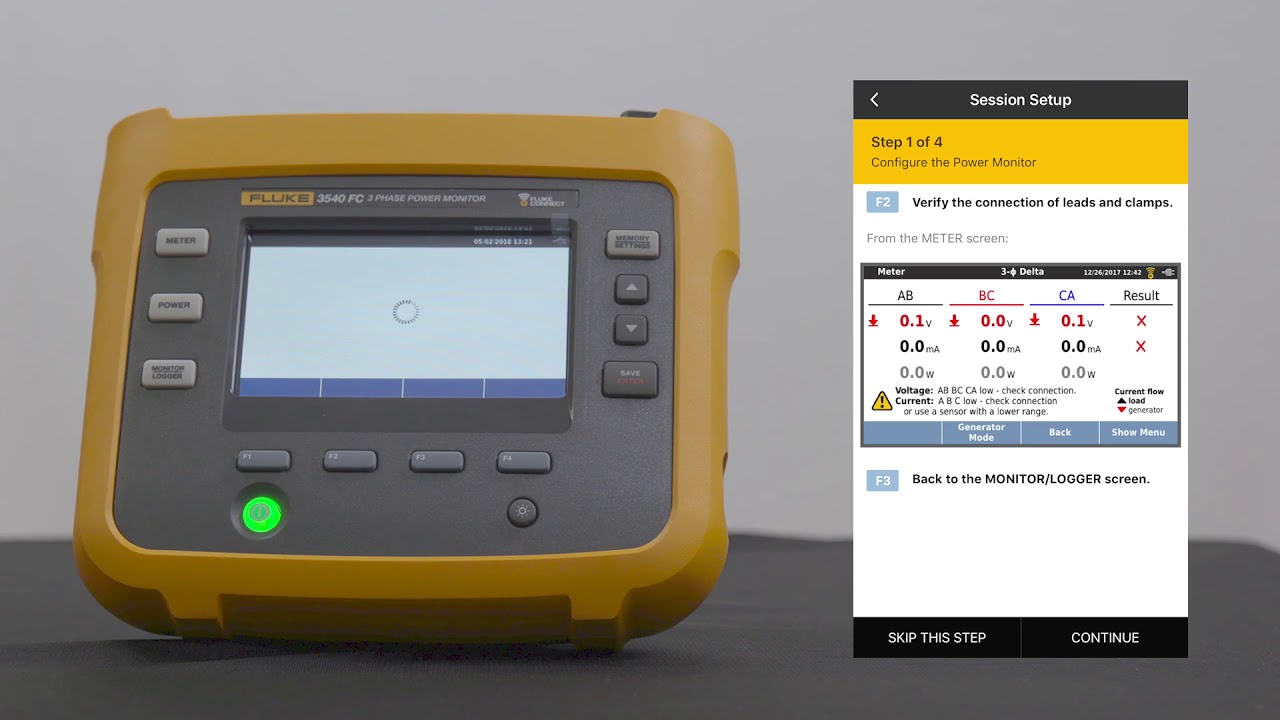 How To Set Up the Fluke 3540 FC Three-Phase Power Monitor