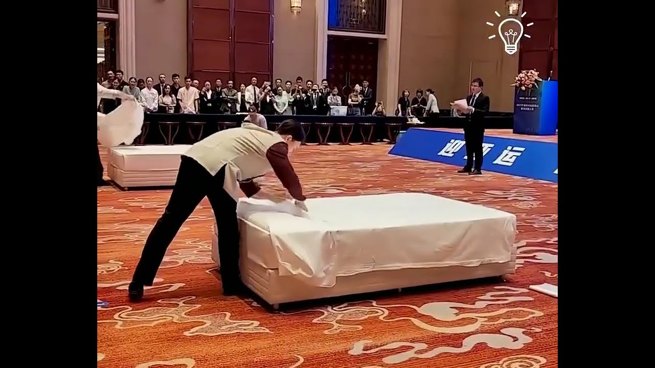 Ultimate Bed-Making Showdown: Who Can Make It the Fastest?