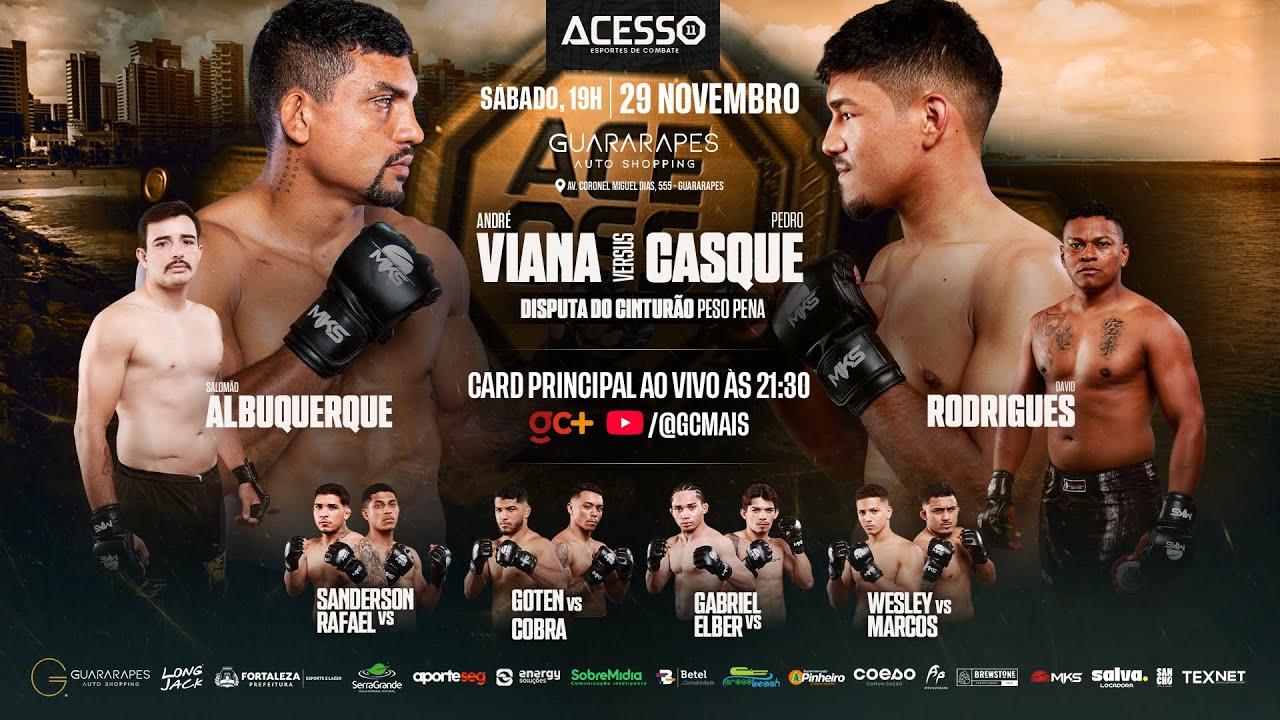 AO VIVO | Acesso MMA 11 - Disputa de cintur&atilde;o peso pena | 29/11/25