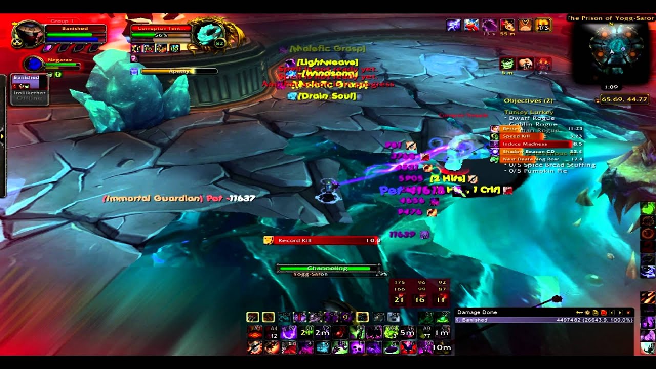 Warlock vs. Solo Ulduar [Finale (Yogg-Saron)]
