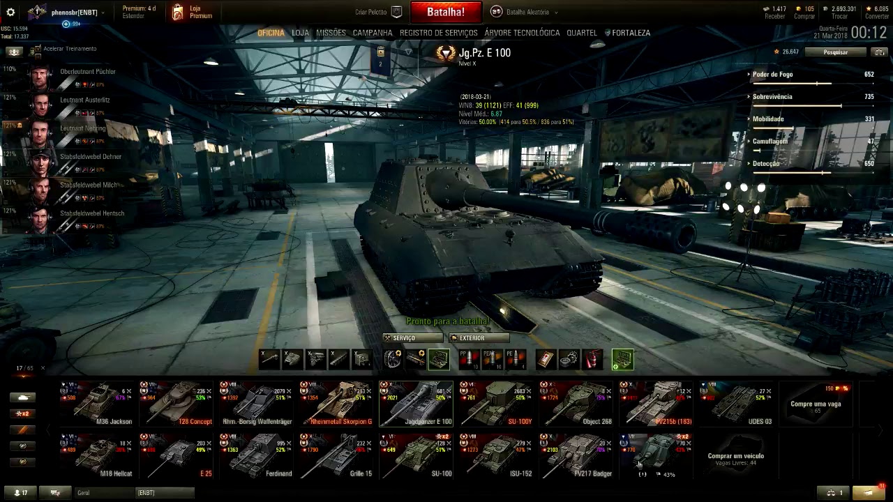Wot - Jogo Comentado - Serve_US Central #TDs_01