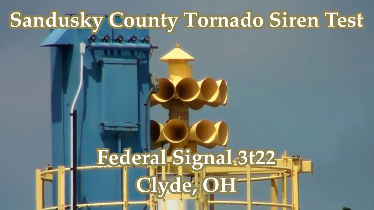 Clyde, OH Federal 3t22 Siren Test 6-6-15/5-2-15