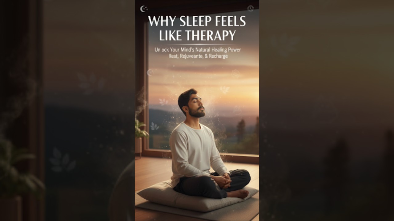 “Sleep is not just rest it’s free therapy your brain gives every night 🧠💤 
