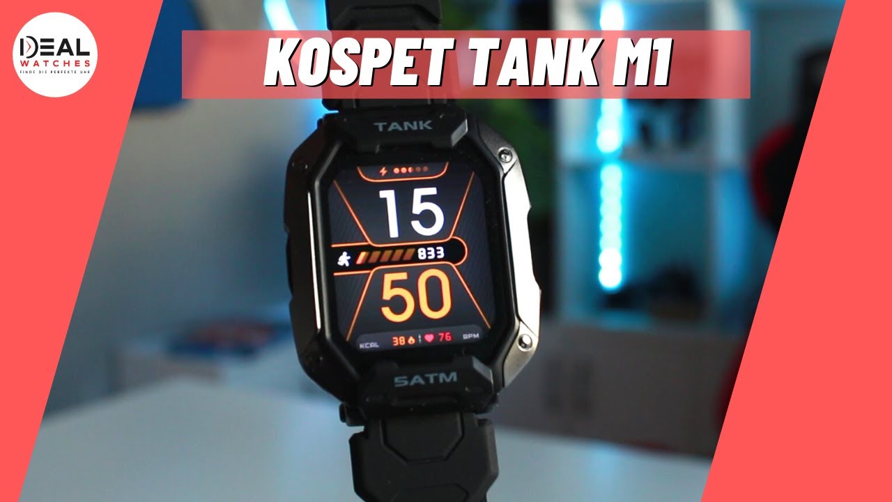 Kospet Tank M1 im Test ➡️ Outdoor-Smartwatch für kleines Geld
