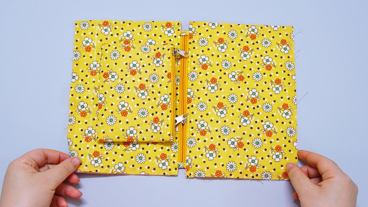 Sewing Double Zipper Wallet 💟 STEP BY STEP Sewing Tutorial