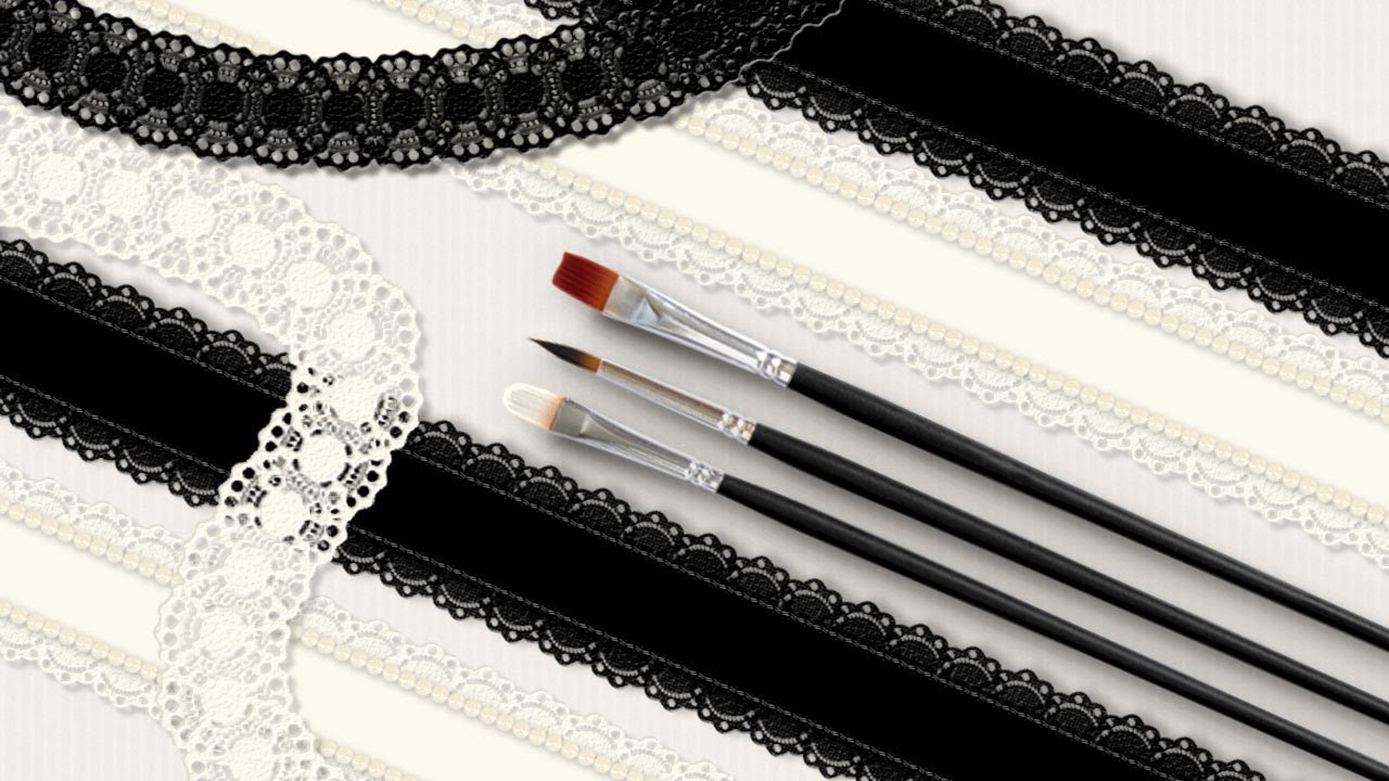 Photoshop Brushes: Easy Lace Photoshop Brush from Scratch!
