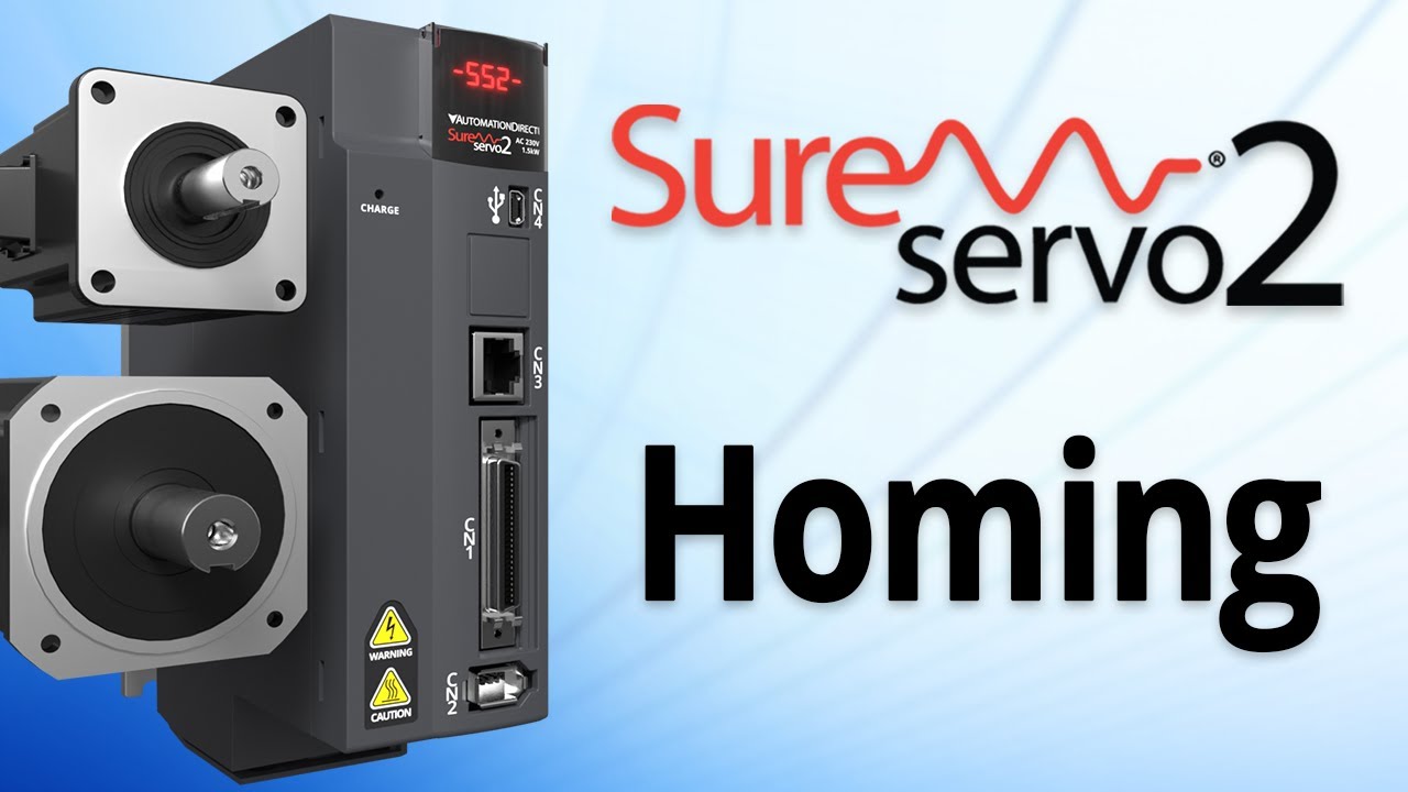Учебное пособие по возврату SureServo2 в исходное положение от AutomationDirect