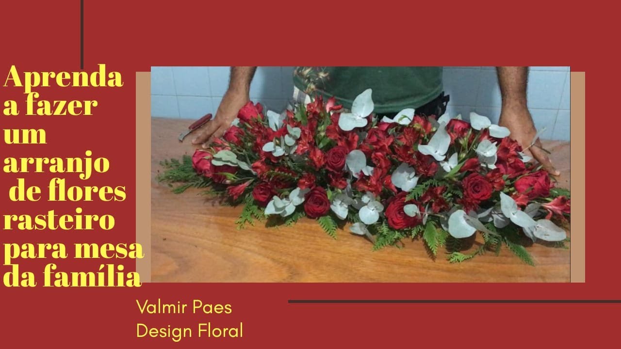 Aprenda a fazer um arranjo de flores rasteiro para a mesa da família