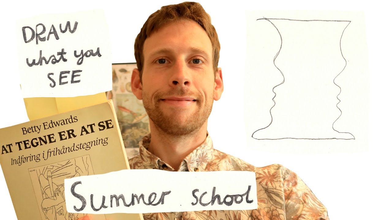 1:8 Drawing on the Right Side of the Brain by Betty Edwards: Drawing a Profile Vase