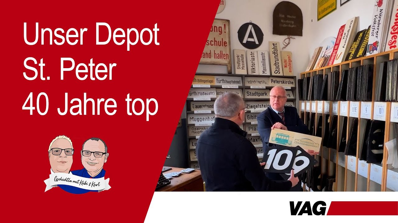 Spaziergang durch 40 Jahre Historisches Straßenbahndepot St. Peter mit Kübi & Kurt